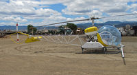 N1310X @ KKIC - Wilbur-Ellis (ex Soilserv) Bell 47G-5 with new titles and spray gear - by Steve Nation