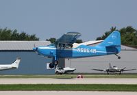 N6854M @ KOSH - Stinson 108-3 - by Mark Pasqualino