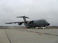 05-5143 @ NTD - 2005 Boeing C-17A GLOBEMASTER III, four P&W F-117-P-100 Turbofans 41,700 lbst each, of 452 AMW at March ARB, California. Twice power/payload of a similar size Lockheed C-141A STARLIFTER. - by Doug Robertson