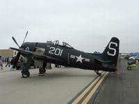 N7825C @ NTD - 1948 Grumman F8F-2 BEARCAT, P&W R-2800-34W Double Wasp 18 cylinder radial 2,100 Hp-Bearcat models were last of the Grumman radial engine fighters. - by Doug Robertson