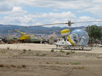 N6288N @ KKIC - 1968 Bell 47G-5 sprayer in old titles - by Steve Nation
