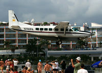 N785PA @ SXM - Over famous Maho Beach - by Wolfgang Zilske