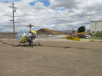 N7885S @ KKIC - Wilbur-Ellis 1967 Bell 47G-5 off of 1200 hour maintenance minus titles, tank and spray gear - by Steve Nation