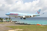 F-HSEA @ TNCM - Corsair F-HSEA over the tresh hold at TNCM runway 10 - by Daniel Jef