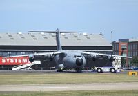 EC-402 @ EGLF - Airbus A400M second prototype being readied for the flying display at Farnborough International 2010 - by Ingo Warnecke