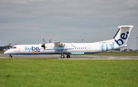 G-JECR @ EIDW - FlyBe rolling on r/w 28 - by Robert Kearney