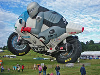 G-CGJV - Star of Day 2 Special Shapes Balloons at the 2010 Bristol Balloon Fiesta must be this Giant Motorbiker by Lindstand