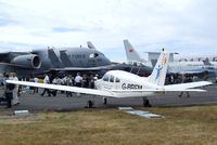 G-BRFM @ EGLF - Piper PA-28-161 Warrior II at Farnborough International 2010