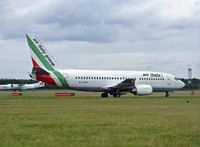 EI-DOH @ EGPH - Air italy B737 Arrives at EDI With Dash 8 G-ECOD In the back ground landing on runway 24
