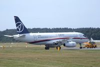 97005 @ EGLF - Sukhoi SuperJet 100-95 at Farnborough International 2010