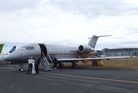 OE-IND @ EGLF - Bombardier CL-600 Challenger 605 of Vistajet at Farnborough International 2010