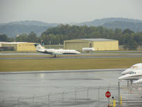 N37WH @ TRI - Dolphins jet on take off roll from Tri-Cities Airport.