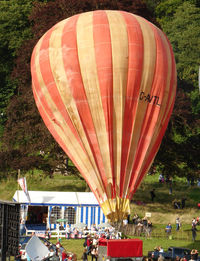 G-AVTL - Back in 1967 - this was the first modern balloon in Western Europe  -Hot Air Group HAG 1/4 FREE BALLOON, c/n: 01 - despite rips etc - it can still be inflated for short periods - this time with Don Cameron as its Pilot