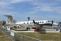 N70EU @ EGLF - Beechcraft B300 King Air 350i - with an underfuselage 'radome that appears to be kind of 'propped up' - at Farnborough International 2010