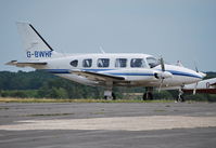 G-BWHF @ EGTF - Piper Navajo C/R at Fairoaks, Ex F-GECA - by moxy
