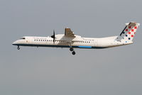 9A-CQE @ EBBR - Arrival of flight OU456 to RWY 25L - by Daniel Vanderauwera