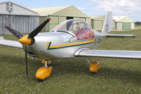 G-CCEM @ X5FB - Aerotechnik EV-97A Eurostar at Fishburn Airfield in July 2010. - by Malcolm Clarke