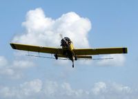 N91968 - Dusting a field about 10 miles north of Natchitoches, Louisiana. Fun to watch and I bet is fun to do! - by paulp