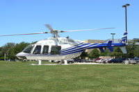 N982ST @ AFW - At Alliance Fort Worth - on the office building private heliport  - by Zane Adams