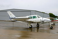 N3474Q @ IKV - On a rainy ramp - by Glenn E. Chatfield