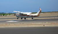 N67VM @ KSQL - Representations LLC (Santa Ynez, CA) near touchdown @ KSQL - by Steve Nation