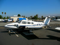 N79JT @ KRHV - Seme-derelict 1979 Piper PA-44-180 missing panels and wing tip - by Steve Nation