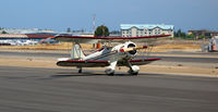 N250YM @ KSQL - 1994 Classic Aircraft Corp WACO YMF taxiing at San Carlos, CA - by Steve Nation