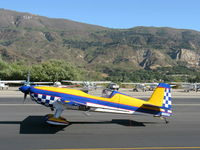 N434TJ @ SZP - 1994 Extra Flugzeugbau Gmbh EA 300/S, Lycoming AEIO-540 300 Hp, short wing, taxi - by Doug Robertson
