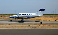 N550RA @ KSQL - Glenbrook Flyboys 1976 Cessna 414 from Carson City, NV on take-off roll for return flight home - by Steve Nation