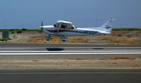 N610SP @ KSQL - Locally-based 2000 Cessna 172S nears touchdown - by Steve Nation