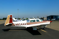 N824AA @ KRHV - 1984 Mooney M20K visiting from Nevada - by Steve Nation