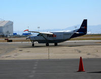 N824AA @ KOAK - FEDEX Express 1999 Cessna 208B running up for take-off on North Field runway - by Steve Nation