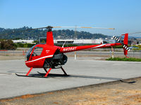N4084T @ KSQL - 1991 Robbie R22 BETA visiting from Port Orchard, WA - by Steve Nation