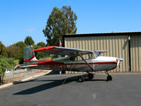 N6658A @ KPAO - Straight-tail 1956 Cessna 172 - by Steve Nation