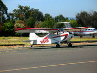 N8945R @ KRHV - 1960 Champ Aeronca 7GC visiting from Nevada - by Steve Nation