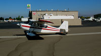 N9091L @ KRHV - Amelia Reid Aviation 1970 Champ 7ECA taxiing at Reid-Hillview Airport (San Jose), CA - daughter of the founder of Reid's Hillview Airport - by Steve Nation