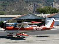 N8026F @ SZP - 1966 Cessna 150F, Continental O-200-A 100 Hp (not a 1944, not an R-2800 engine) Ist C150 flew in 1957, the F model is a 1966), taxi - by Doug Robertson