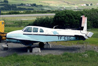 TF-ESD @ BIAR - Former Icelandic CAA Twin Bonanza preserved in sorry state with the Akureyri aviation museum. - by Joop de Groot