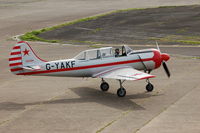 G-YAKF @ EGFH - Taxying to Runway 22 - by Roger Winser