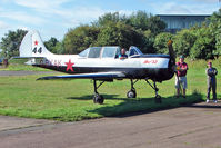 G-BXAK @ EGBG - 1981 Intreprinderea De Avioane Bacau YAK-52, c/n: 811508 at Leicester - by Terry Fletcher