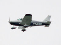 N43693 - This 1974 Piper Cherokee Warrior was flying over the beautiful bay of Cape Cod. - by Daniel L. Berek