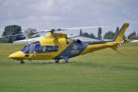 G-RSCU @ EGBK - AGUSTA SPA 
Type: AGUSTA A109E 
Serial No.: 11777 
Air Ambulance for Warwickshire and Northamptonshire  at 2010 Sywell Airshow - by Terry Fletcher