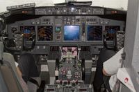 D-ABLD @ EDDR - modern cockpit of a B737-700 - by Friedrich Becker