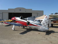 N360BR @ CMA - 2000 Holm BEAR 360 Reno sport racer, Vedeneev M-14P 360 Hp radial, rated +6/-3 gs FAR Part 23, looks like a mini #77 Grumman F8F-2 'Rare Bear' Reno Unlimited racer. Always a different paint scheme. See earlier photos and in-flight to come! - by Doug Robertson