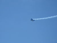 N540BE @ CMA - McCommon CHRISTEN EAGLE II, Lycoming IO-540 300 Hp upgrade, extreme aerobatics inverted flight - by Doug Robertson