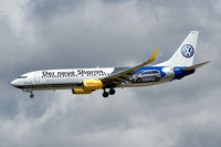 D-AHFB @ EDDF - TUIfly Boeing B737-8K5 with VW stickers - by Janos Palvoelgyi