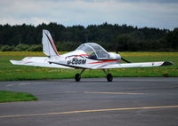 G-CGGM @ EGTB - Team Eurostar EV-97 at Wycombe Air Park - by moxy