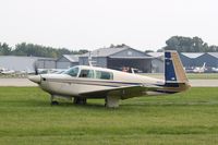 N201CX @ KOSH - Mooney M20J - by Mark Pasqualino