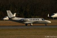 N505AG @ ORF - Pretty 550 on the active, sporting a Texas logo on her tail