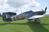 G-HHII @ EGLM - Hangar Eleven Collection Hawker Hurricane IIB visiting White Waltham. - by moxy
